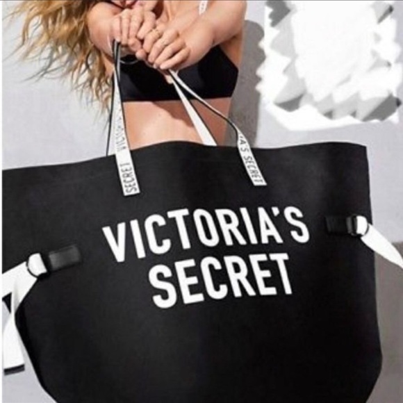 Victoria's Secret Handbags - Victoria’s Secret | Black & White Tote.